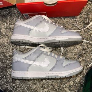 Nike dunk low grey size 4y or womens size 5.5